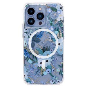 Rifle Paper Co. iPhone 13 Pro Case  Garden Party Blue  MagSafe & Wireless Charge